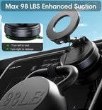 Vacuum Magnetic Car Phone Stable Dashboard  Adsorption  Anti-Shake Mobile StandUniversal For Cars Safe Driving Access